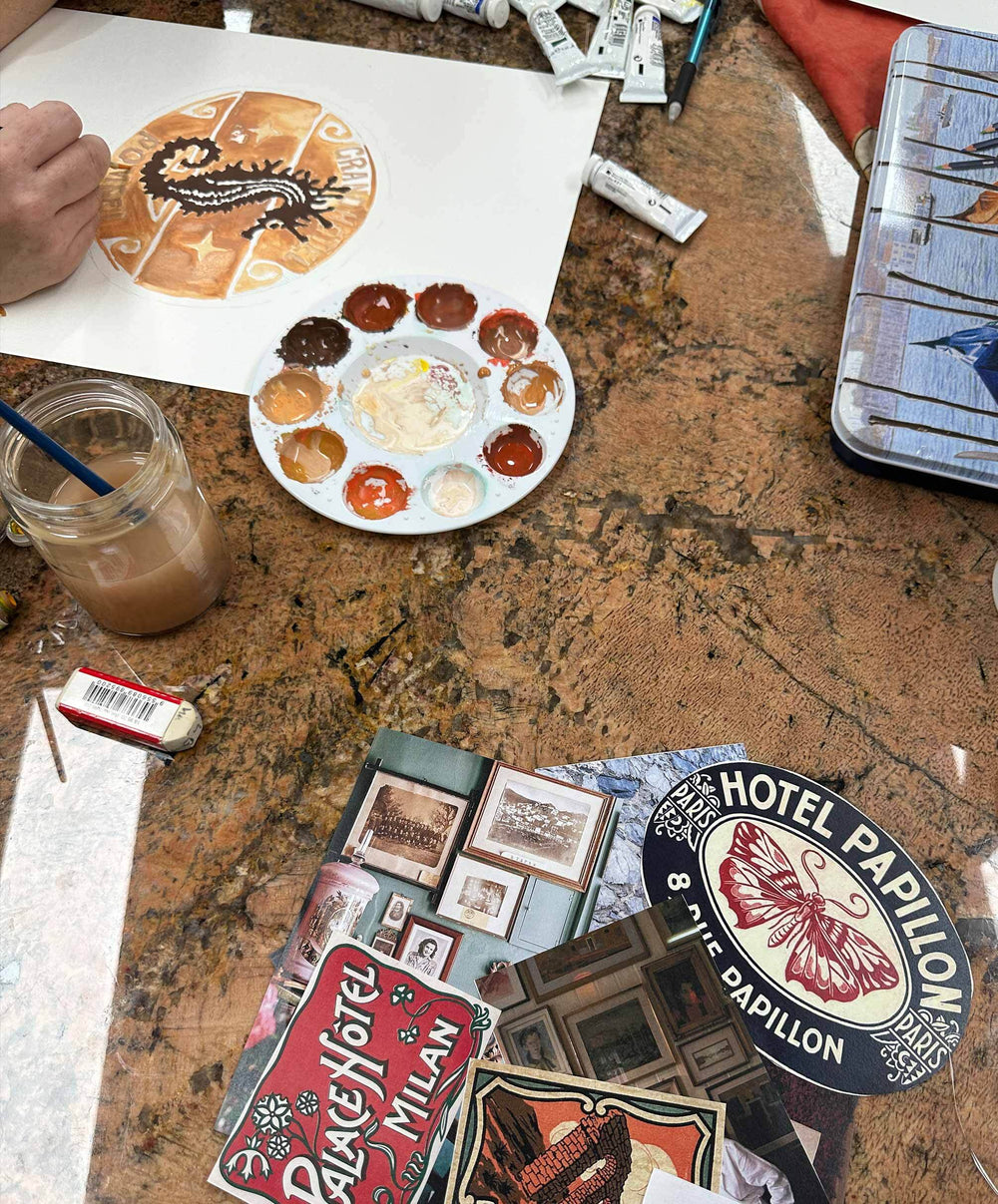 Behind The Brushstrokes: The Making Of Our Vacanza Print