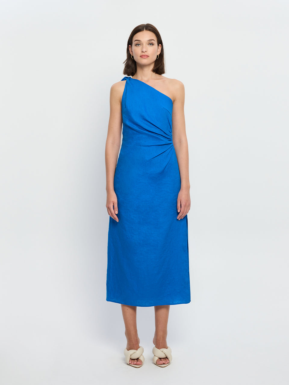 Addison Midi Dress - Cobalt