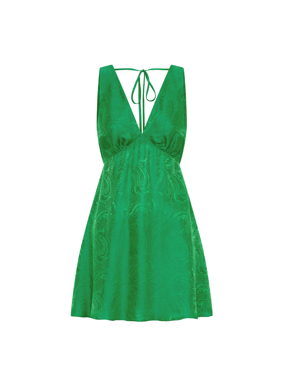 Adriana Mini Dress KIVARI | Emerald green mini dress