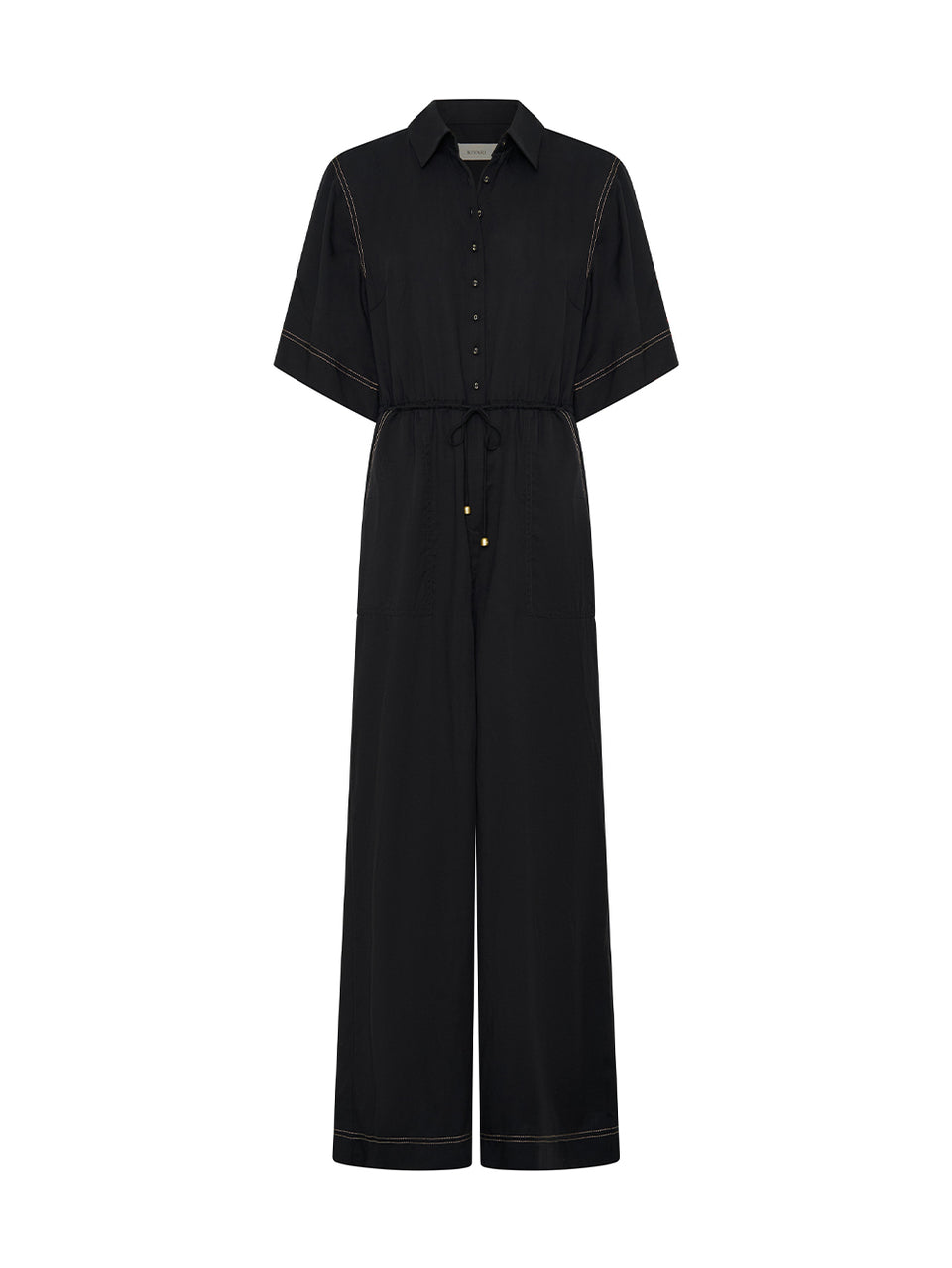 Black jumpsuit on a white background