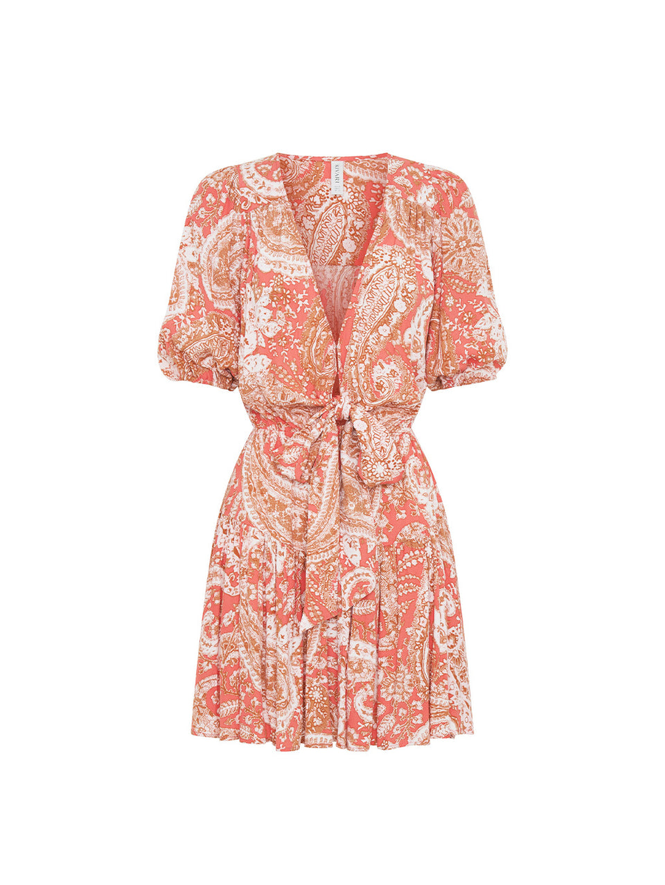 Casablanca Tie Front Mini Dress