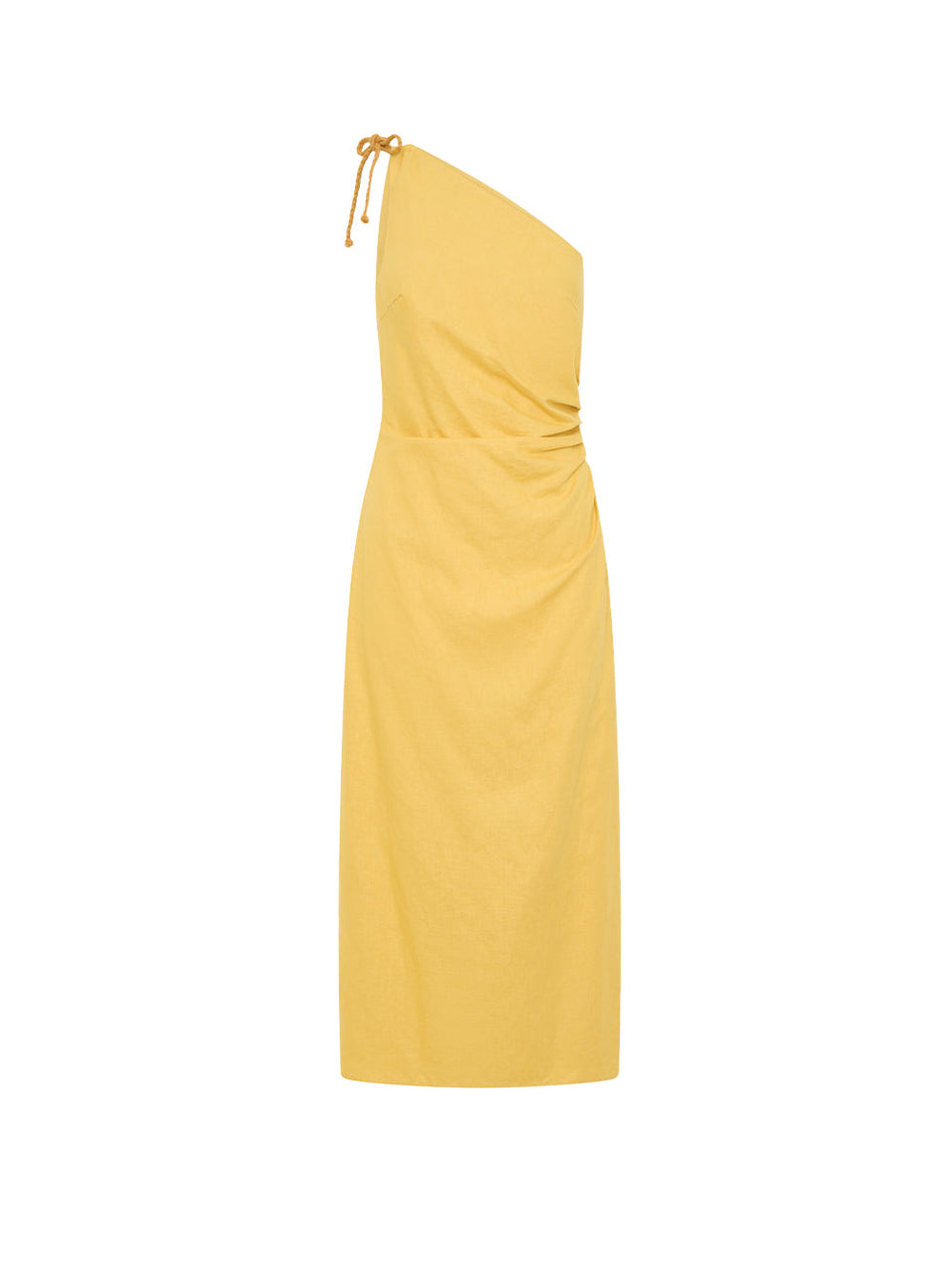 KIVARI Elodie Midi Dress Yellow