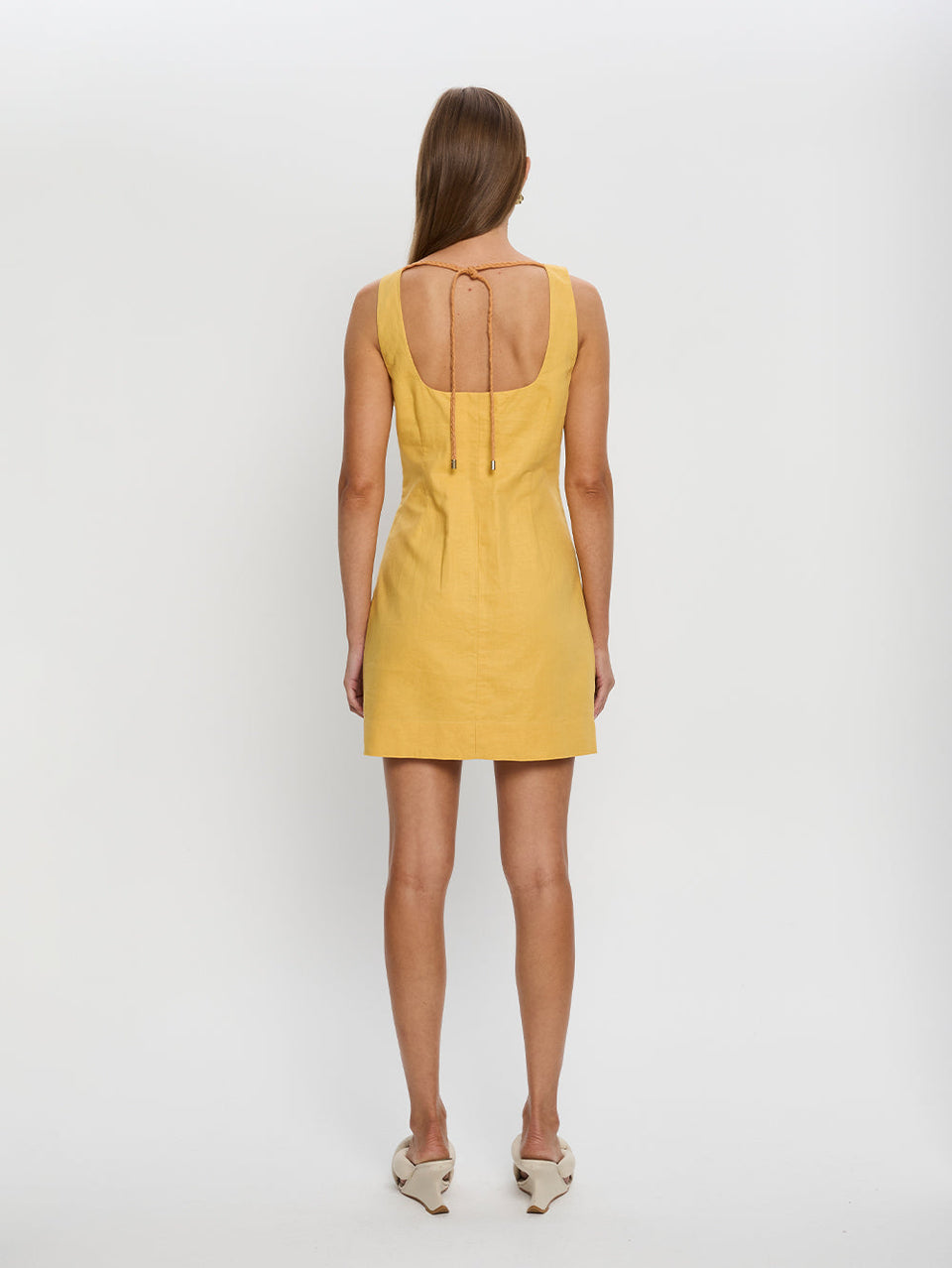 KIVARI Elodie Mini Dress Yellow
