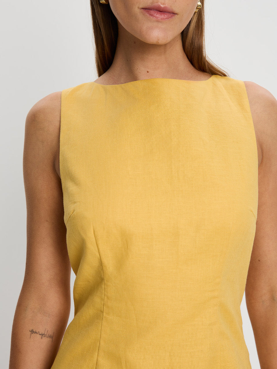 KIVARI Elodie Mini Dress Yellow