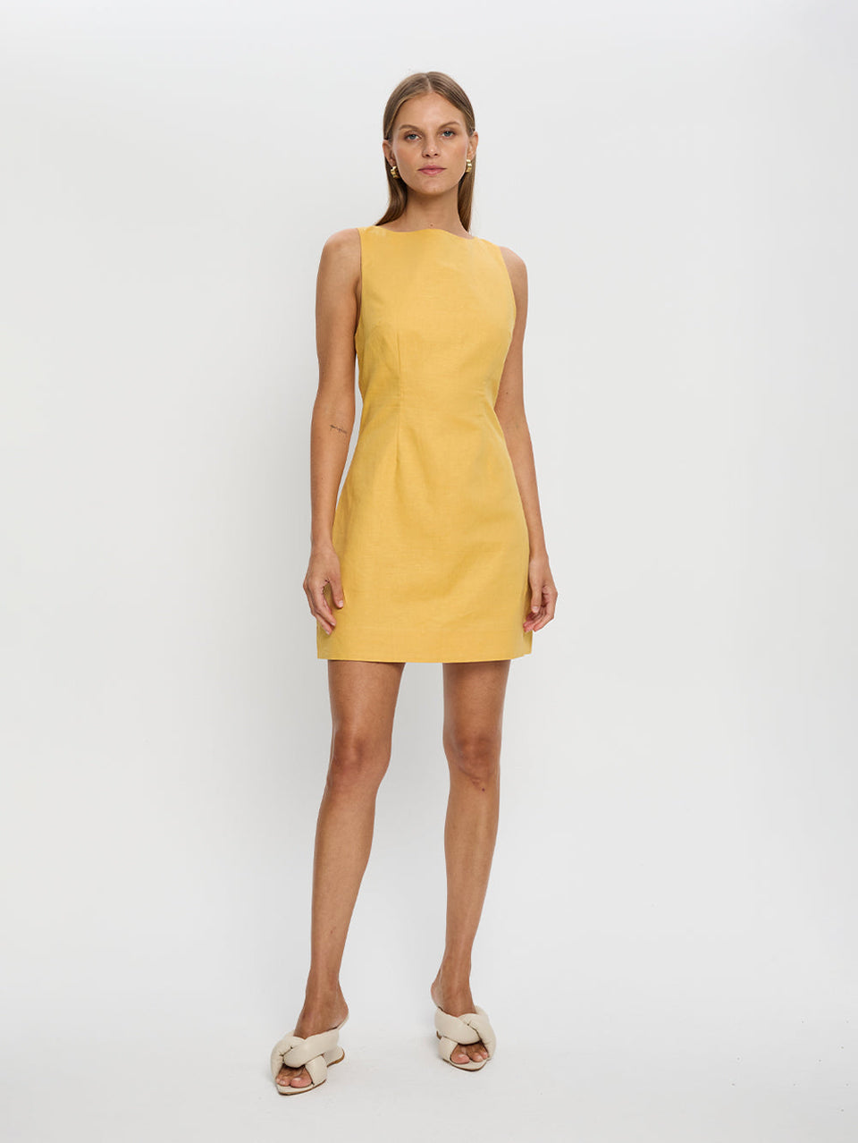 KIVARI Elodie Mini Dress Yellow