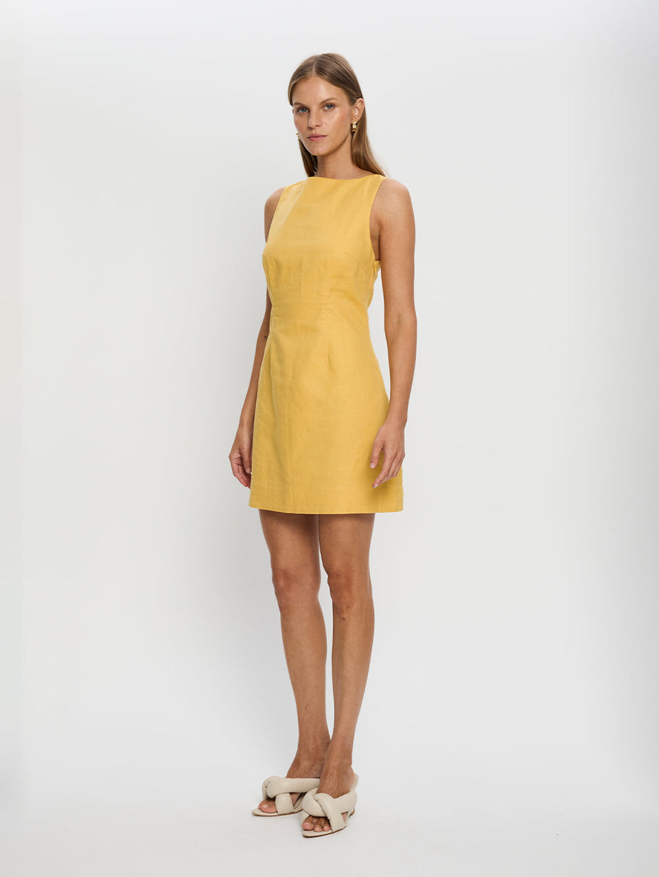 KIVARI Elodie Mini Dress Yellow