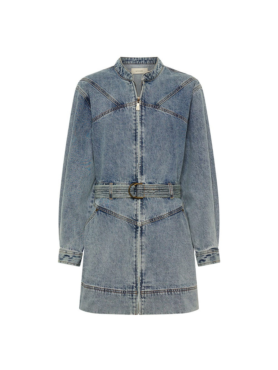 Jimmy Denim Mini Dress KIVARI | Denim midi dress