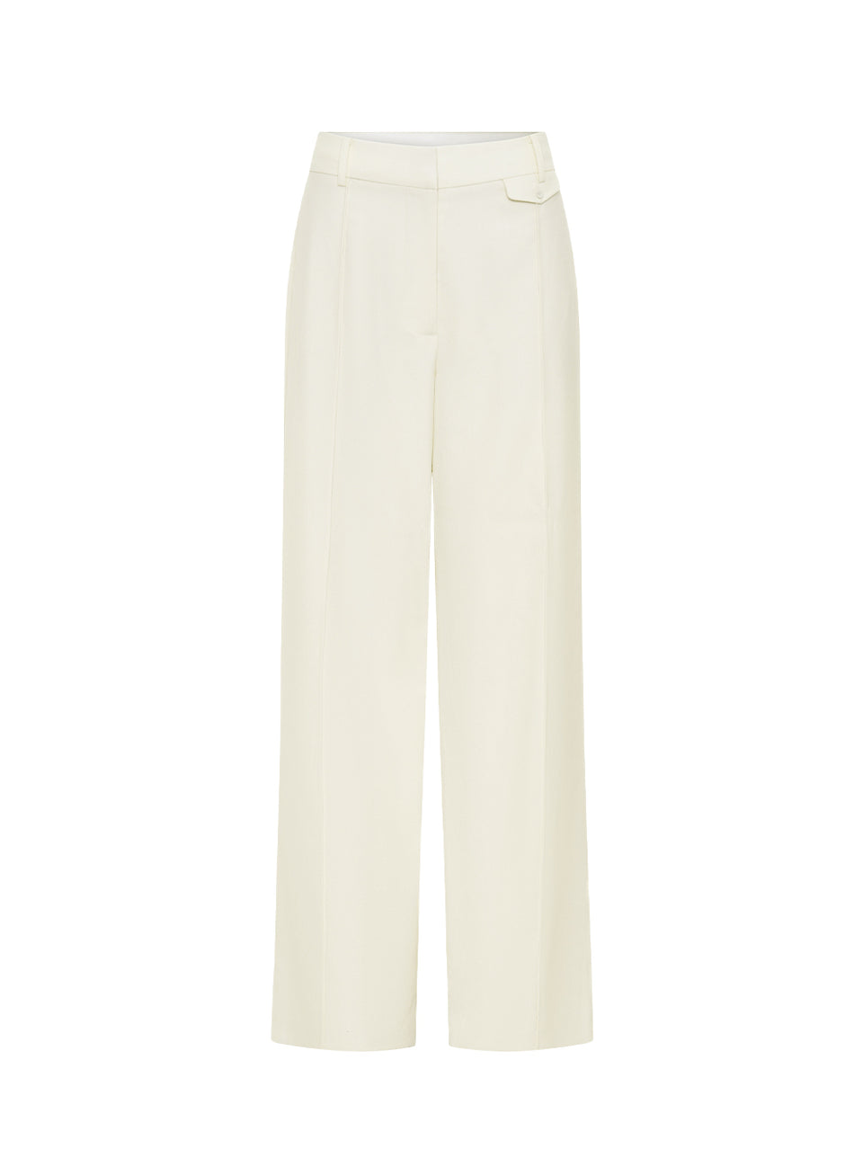 White pants on a white background