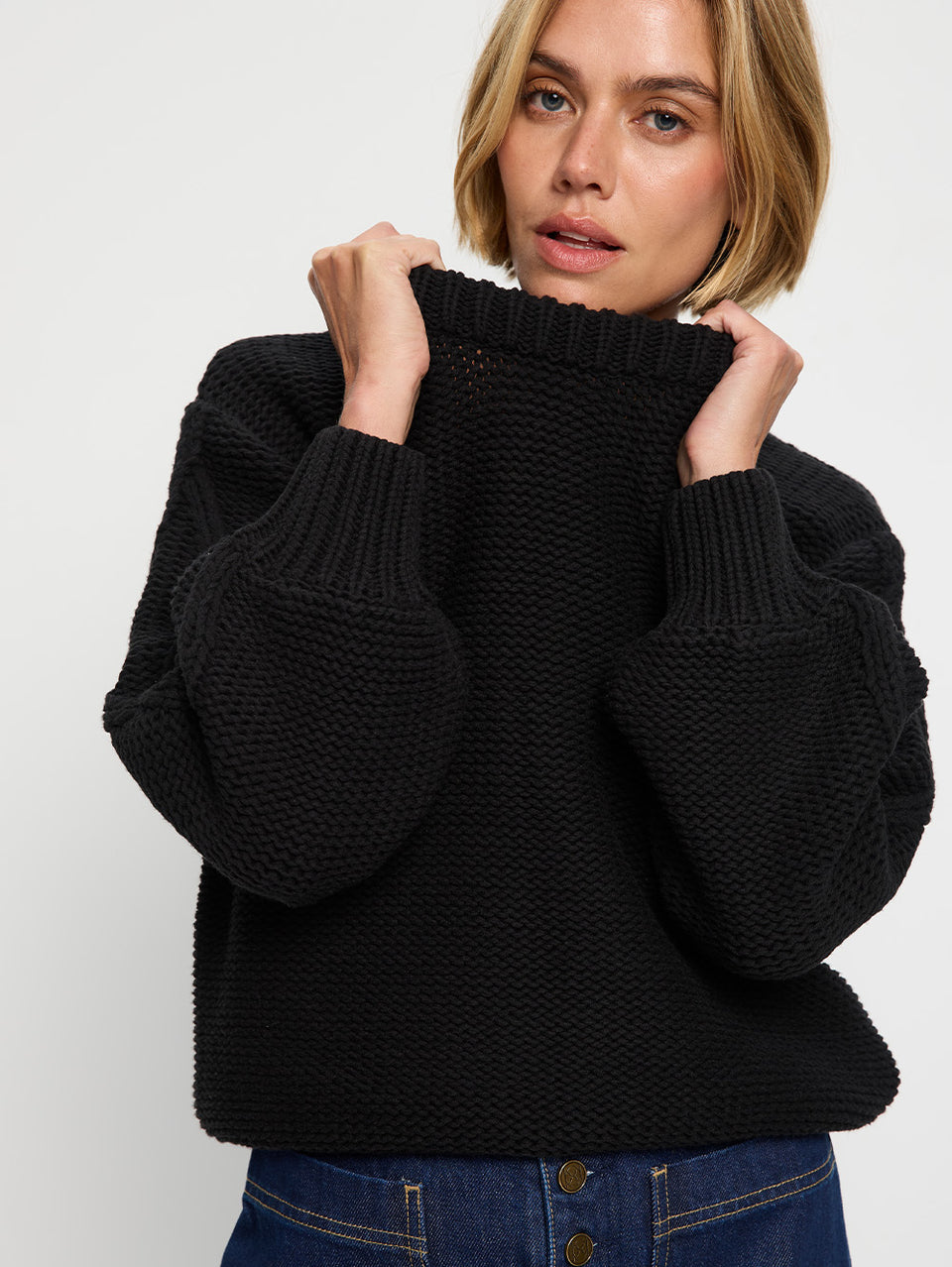 Olesia Knit Sweater - Black