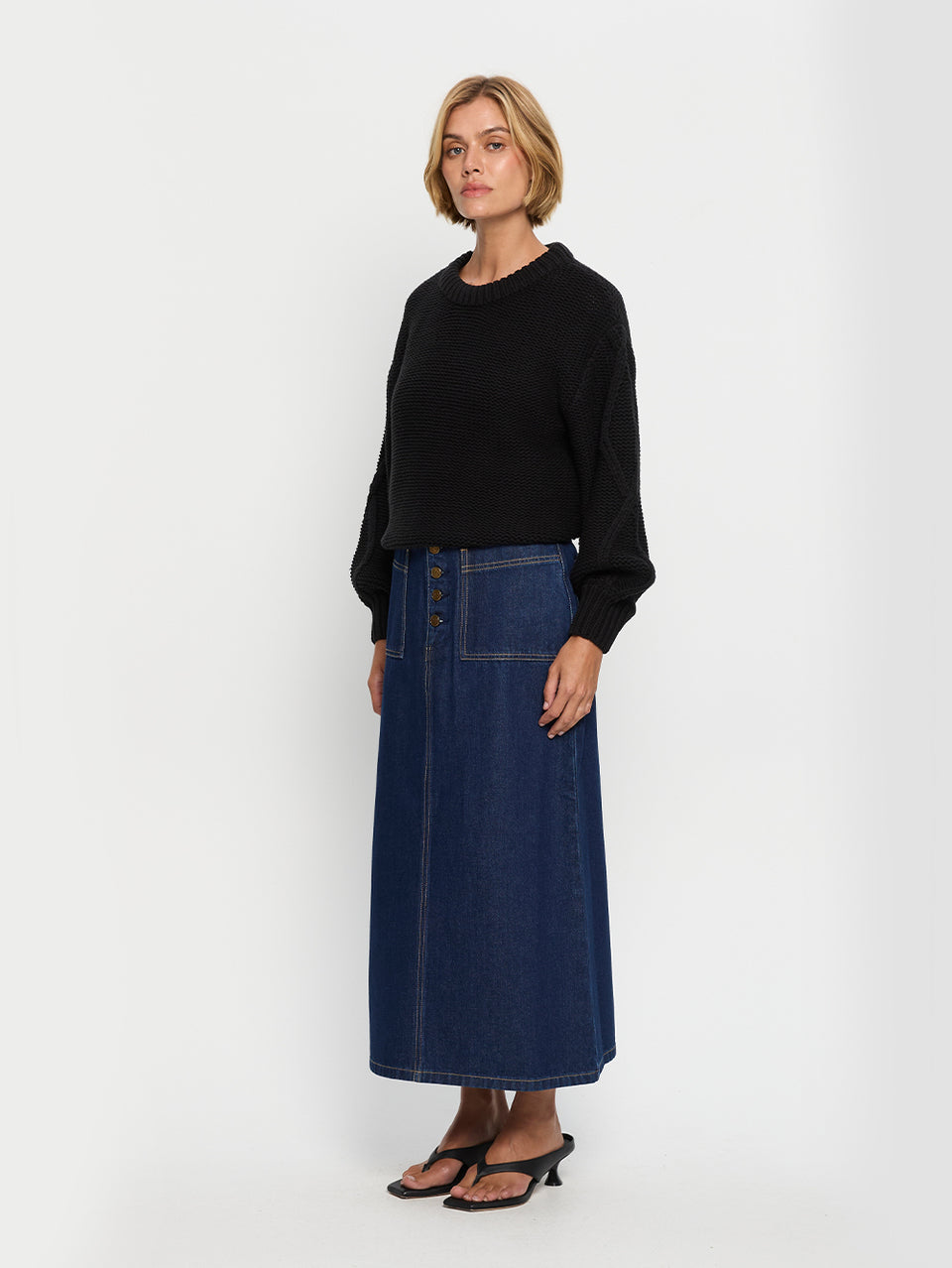 Olesia Knit Sweater - Black