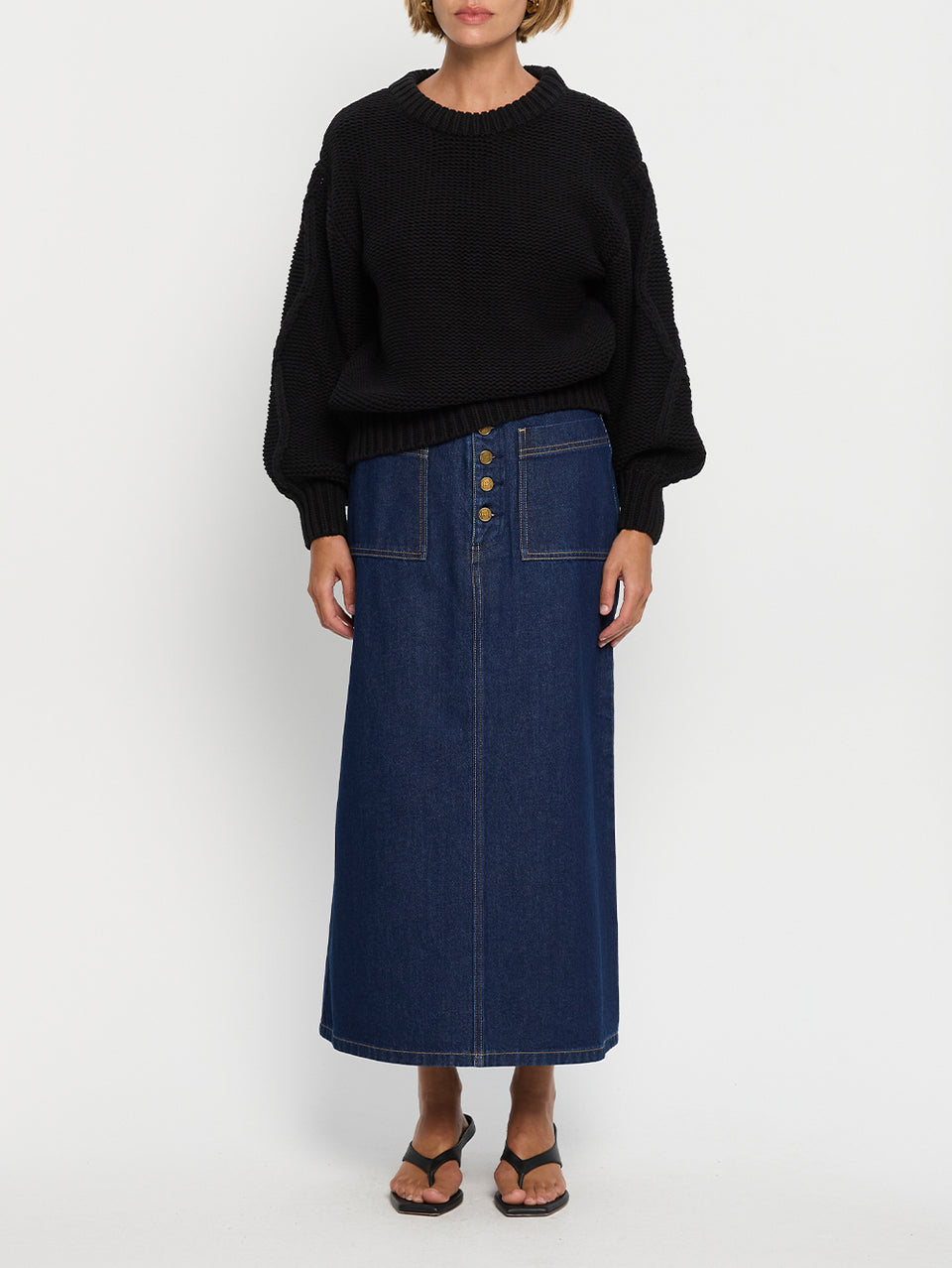 Olesia Knit Sweater - Black