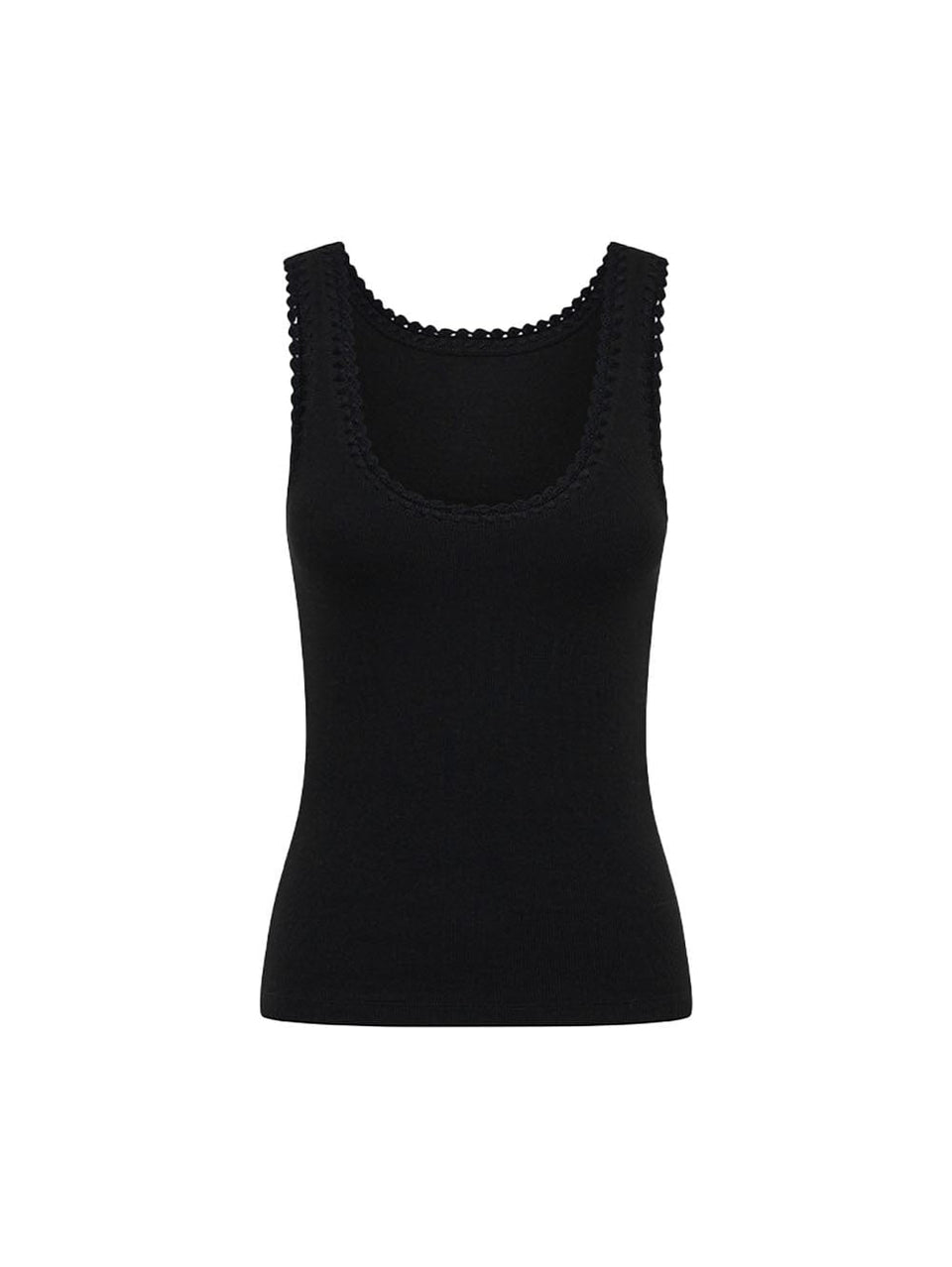 Tallulah Scoop Tank - Black