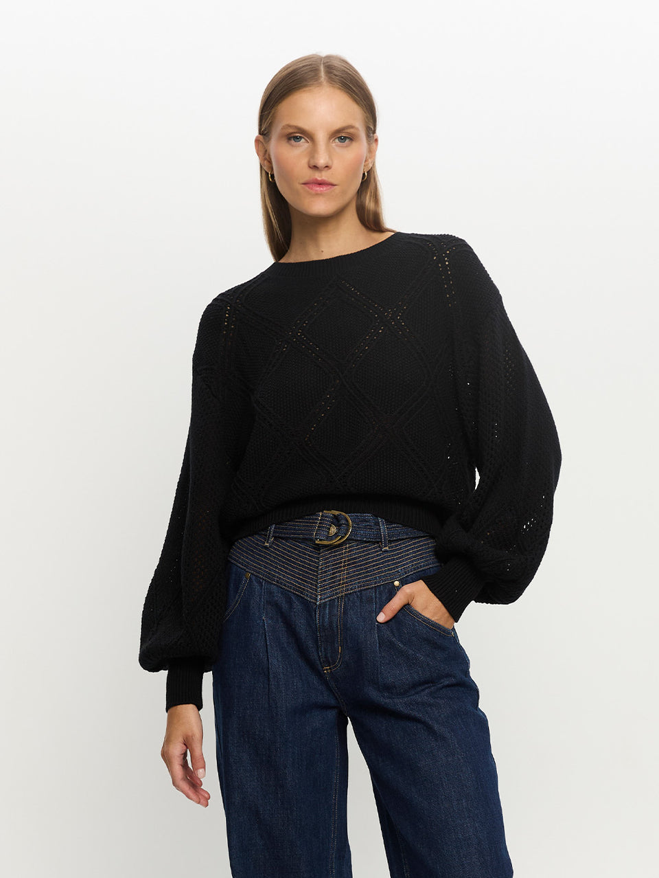 Samara Knit Top Black Vibe 06
