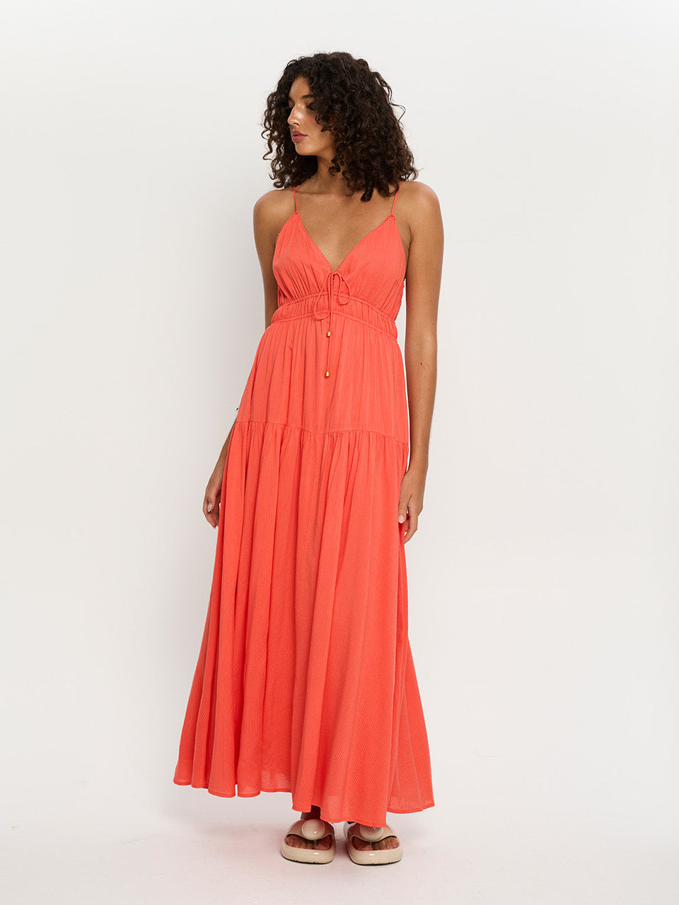 Ventura Red Maxi Dress KIVARI