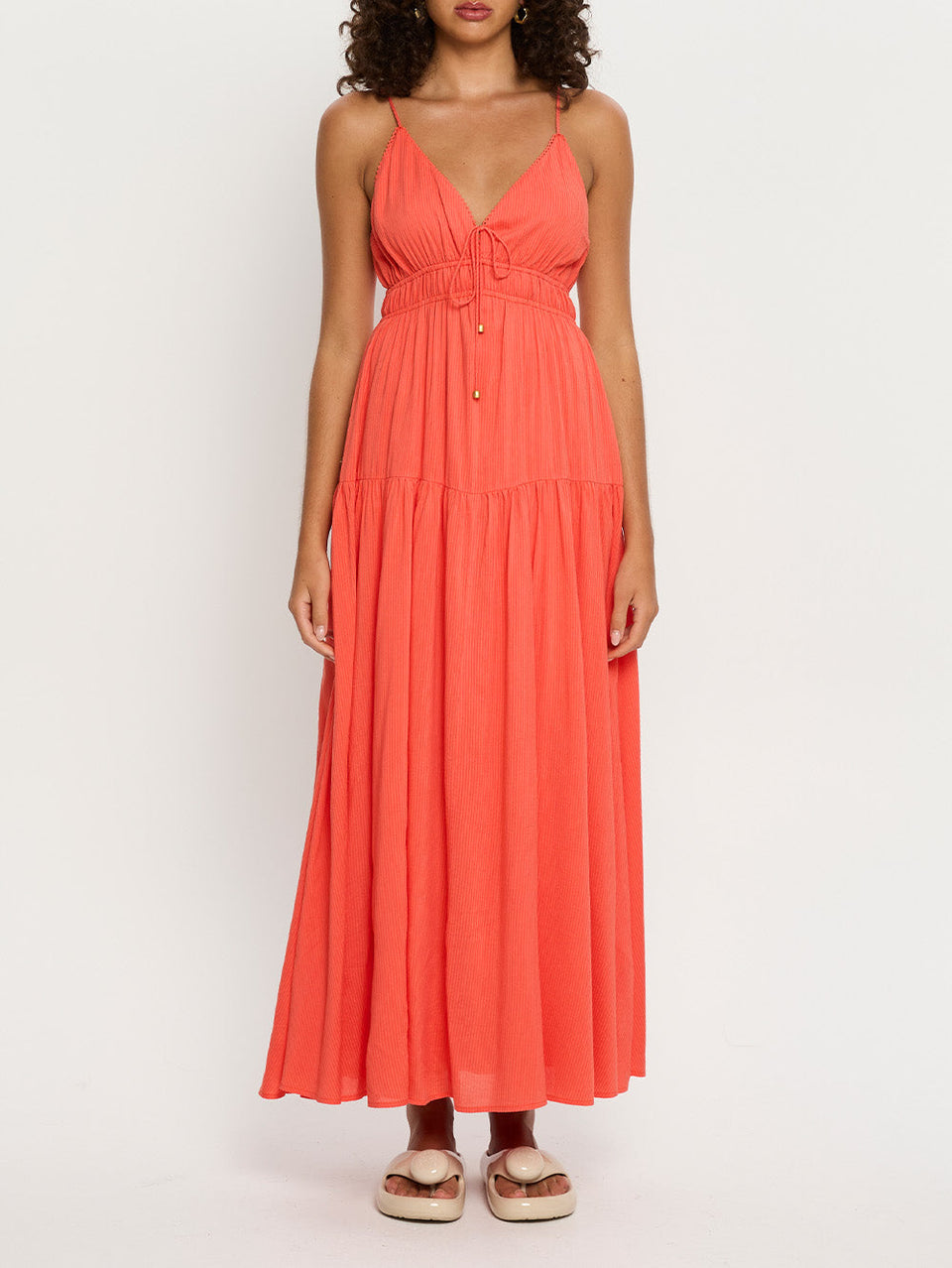 Ventura Red Maxi Dress KIVARI