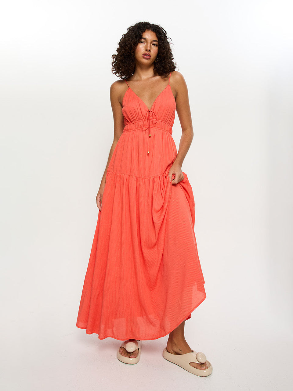 Ventura Red Maxi Dress KIVARI