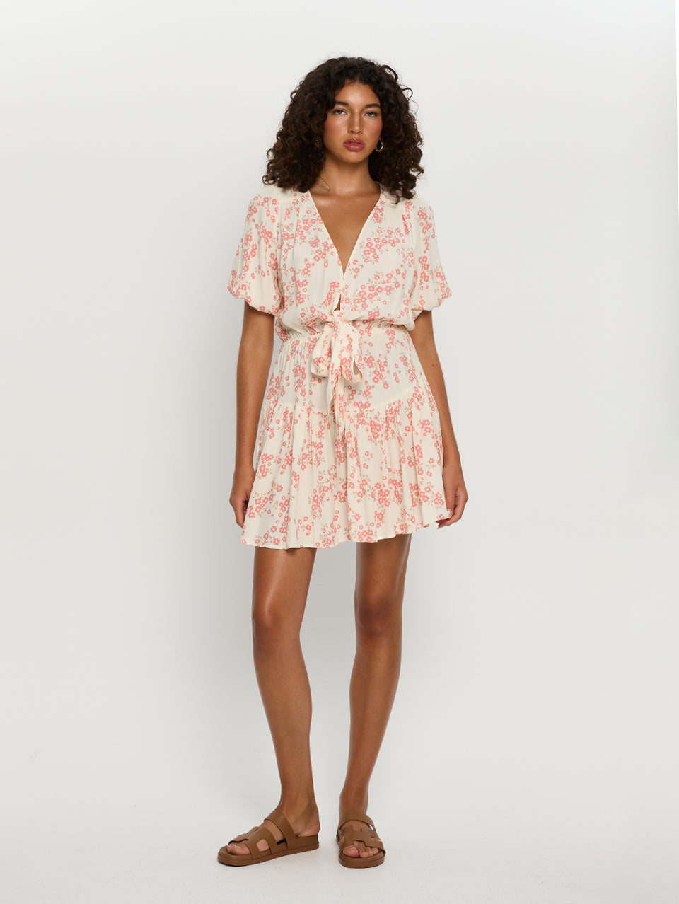 Zia Tie Front Mini Dress