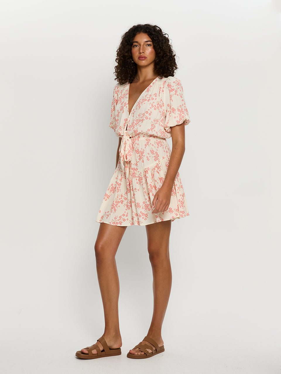 Zia Tie Front Mini Dress