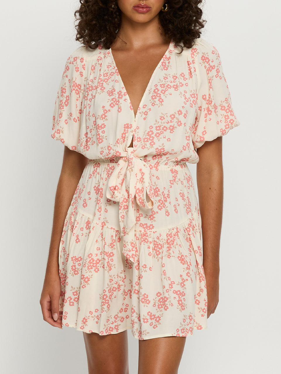 Zia Tie Front Mini Dress