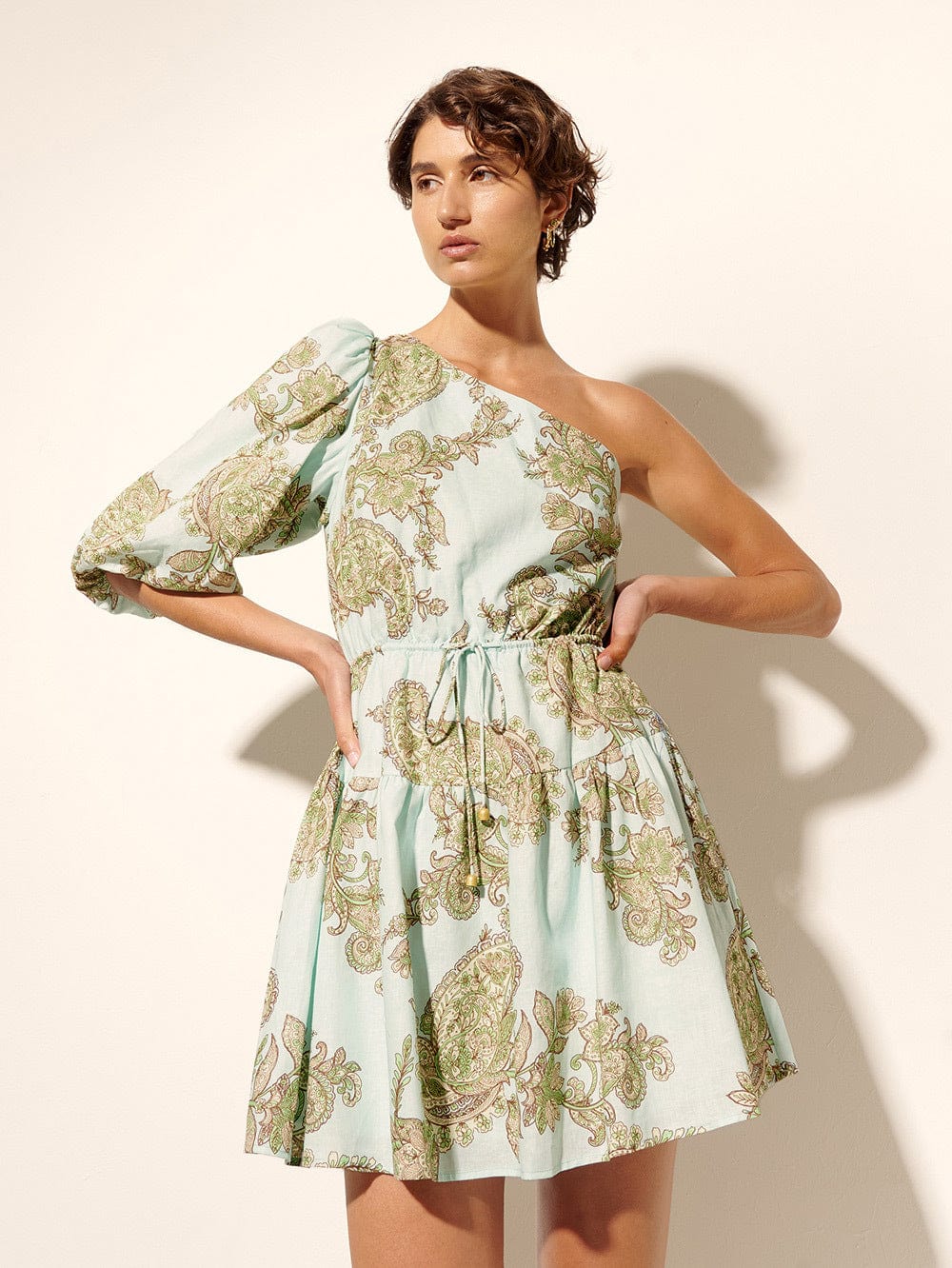 Zoe One Shoulder Mini Dress | KIVARI International