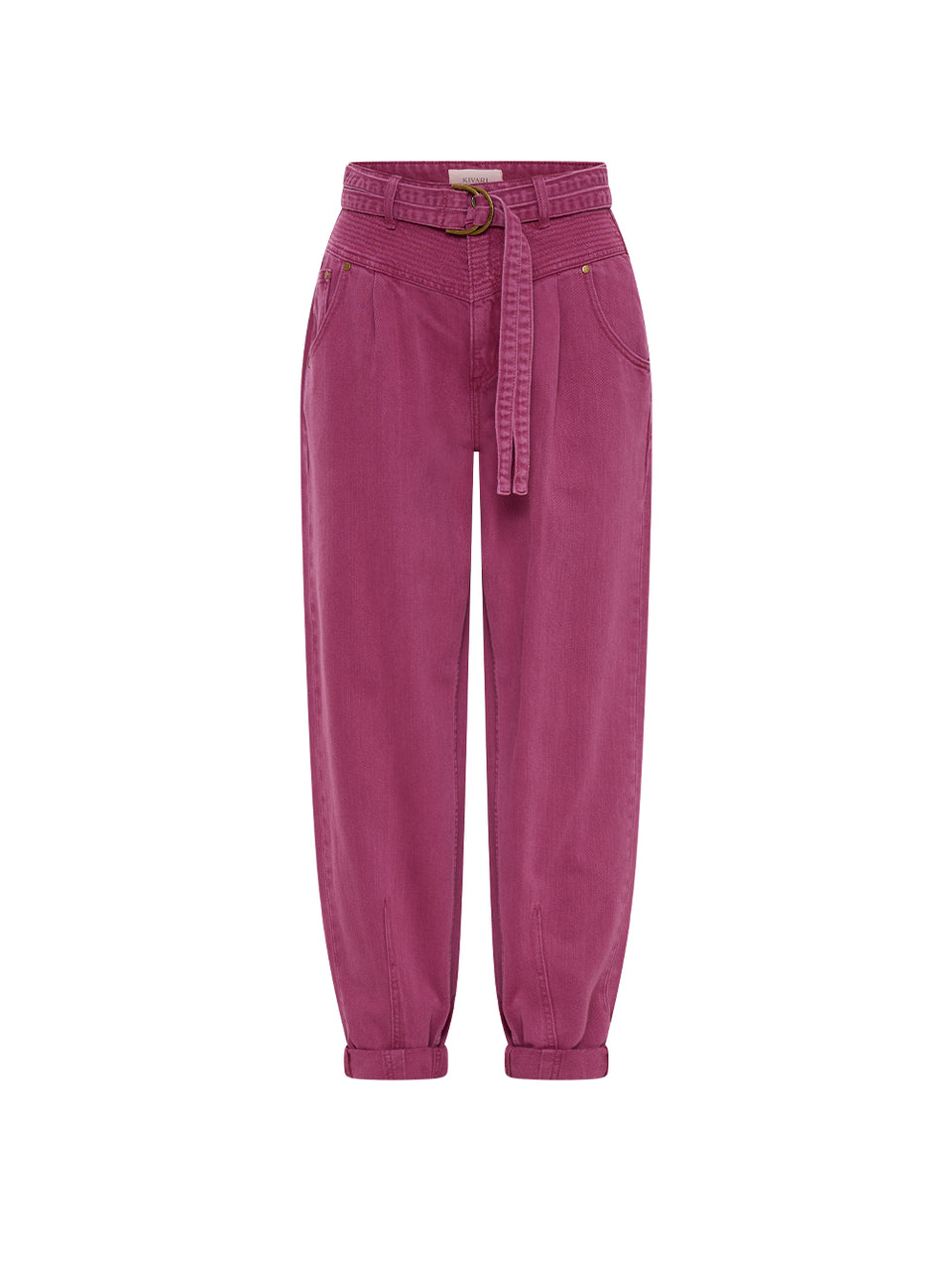 Adina Jean Burgundy KIVARI | Purple jean