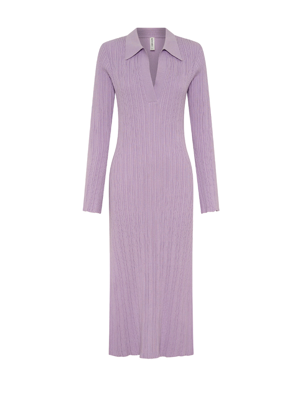 Alana Knit Dress Lilac KIVARI | Lilac knit midi dress