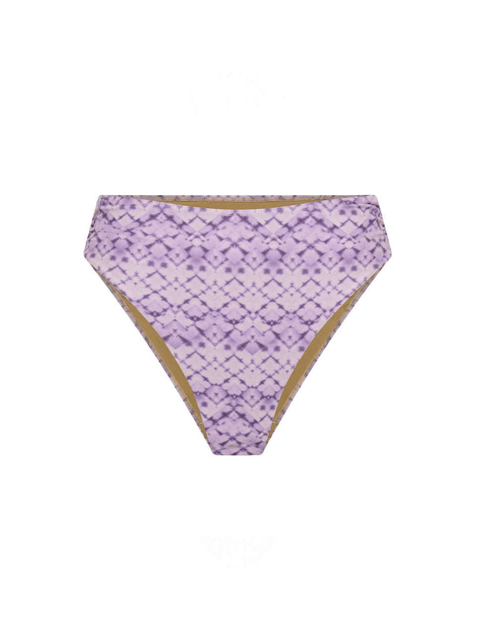 Alice High Waist Bikini Bottoms KIVARI | Purple tie dye bikini bottoms
