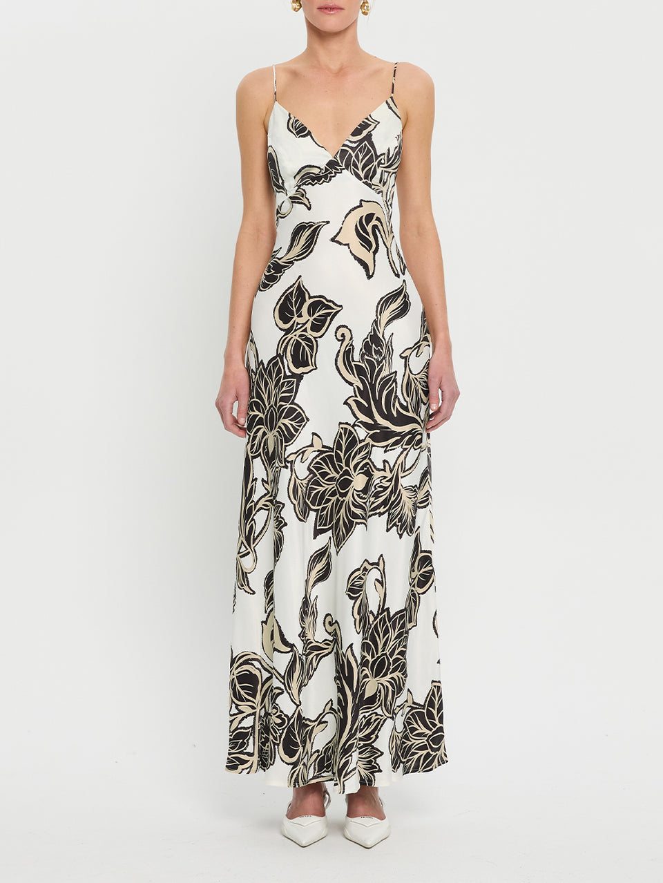 Alma Bias Maxi Dress