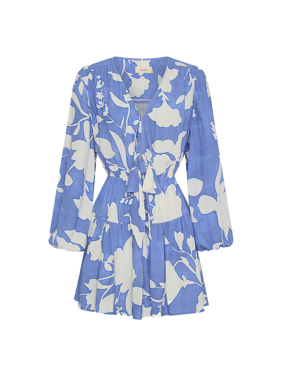 Amelie Tie Front Mini Dress - KIVARI KIVARI International Amelie Tie Front Mini Dress - KIVARI KIVARI International