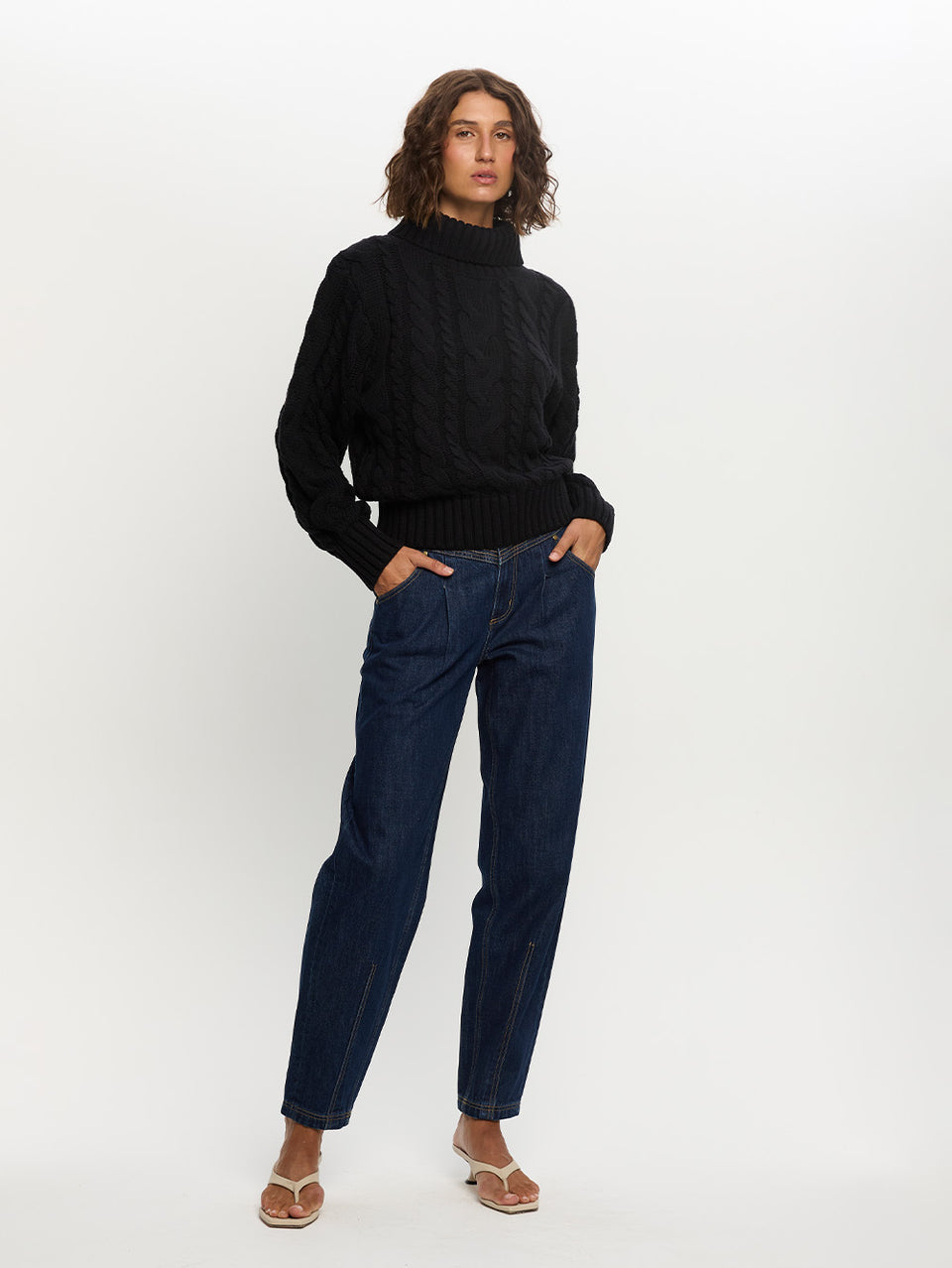 Anya-Roll-Neck-Knit-Sweater-Black-Front-01jpg