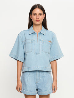 Avery Denim Top