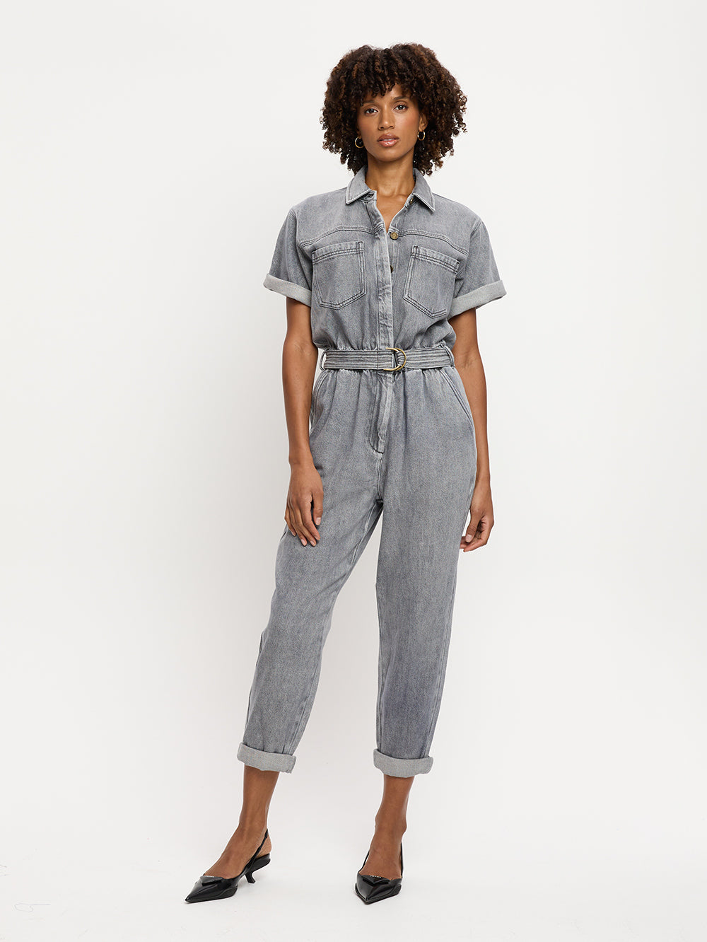 Grey boiler suit womens best sale