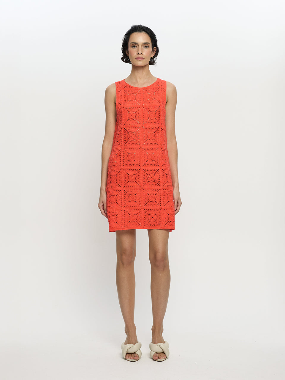 Brenna Crochet Mini Dress