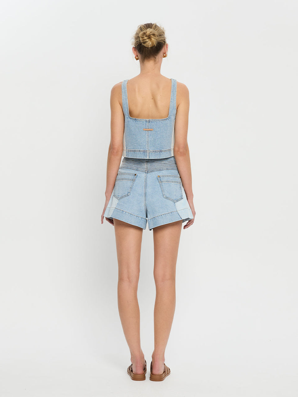 KIVARI Carla Denim Short Blue