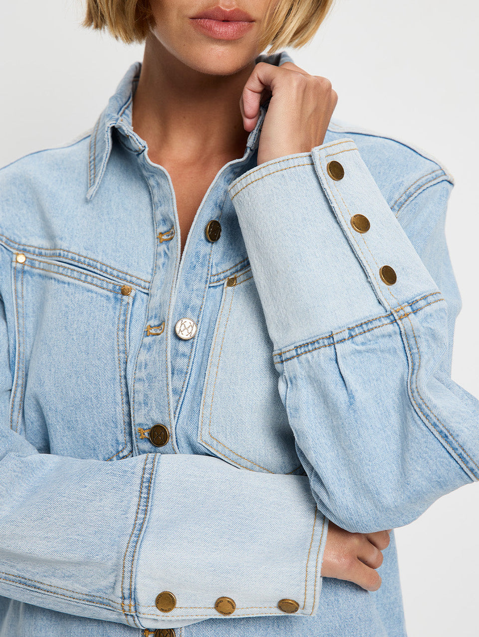 kivari denim dress Jimmy Denim Mini Dress