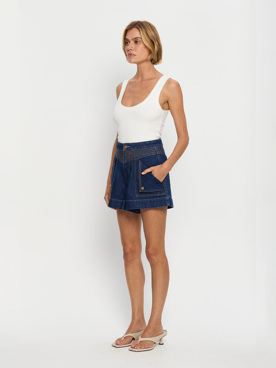 Celene Denim Short - Dark Indigo