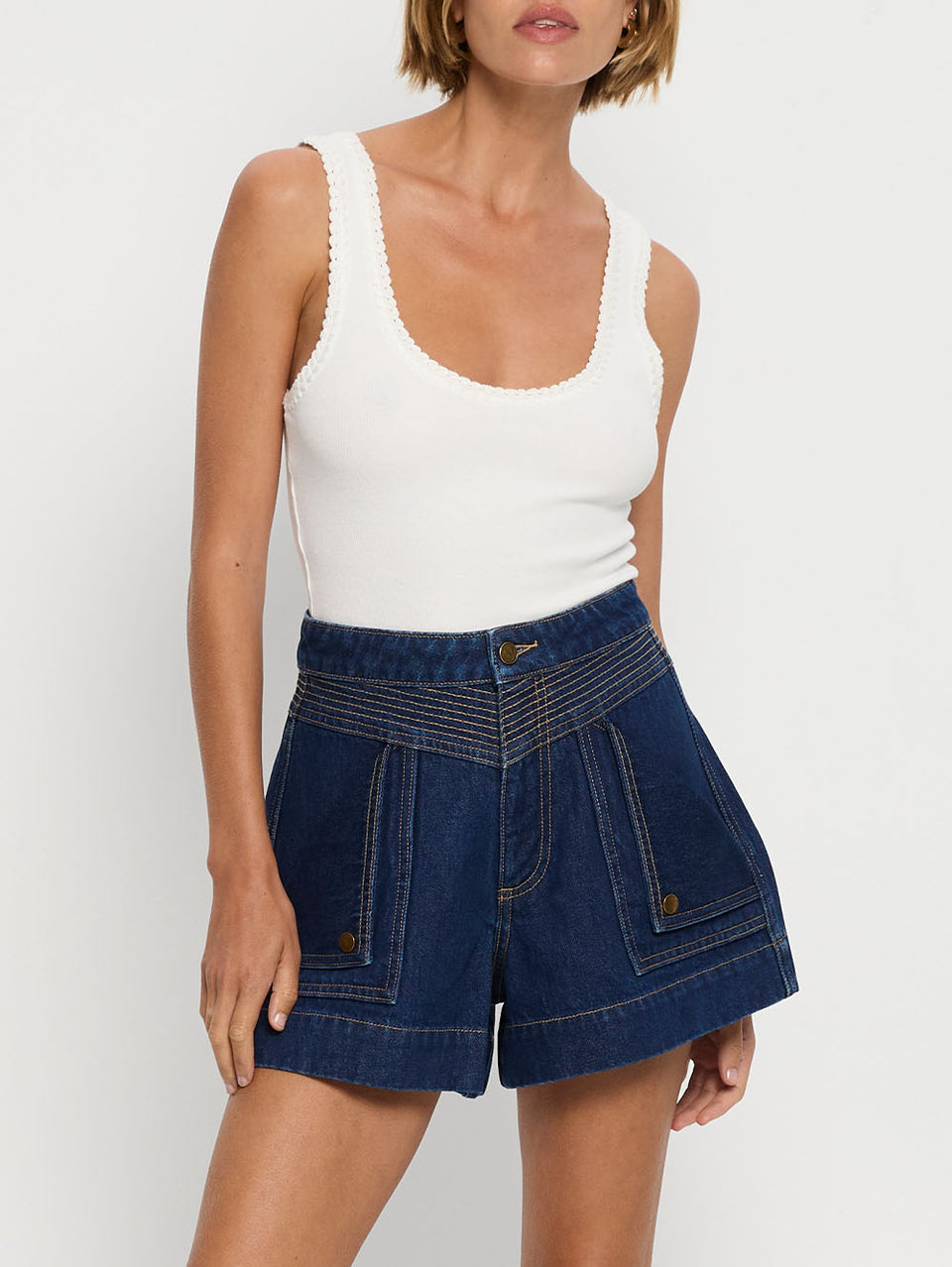 Celene Denim Short - Dark Indigo