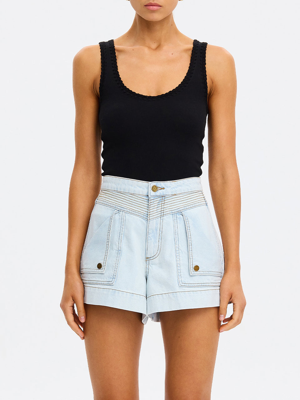 Celene Denim Short - Pale Blue