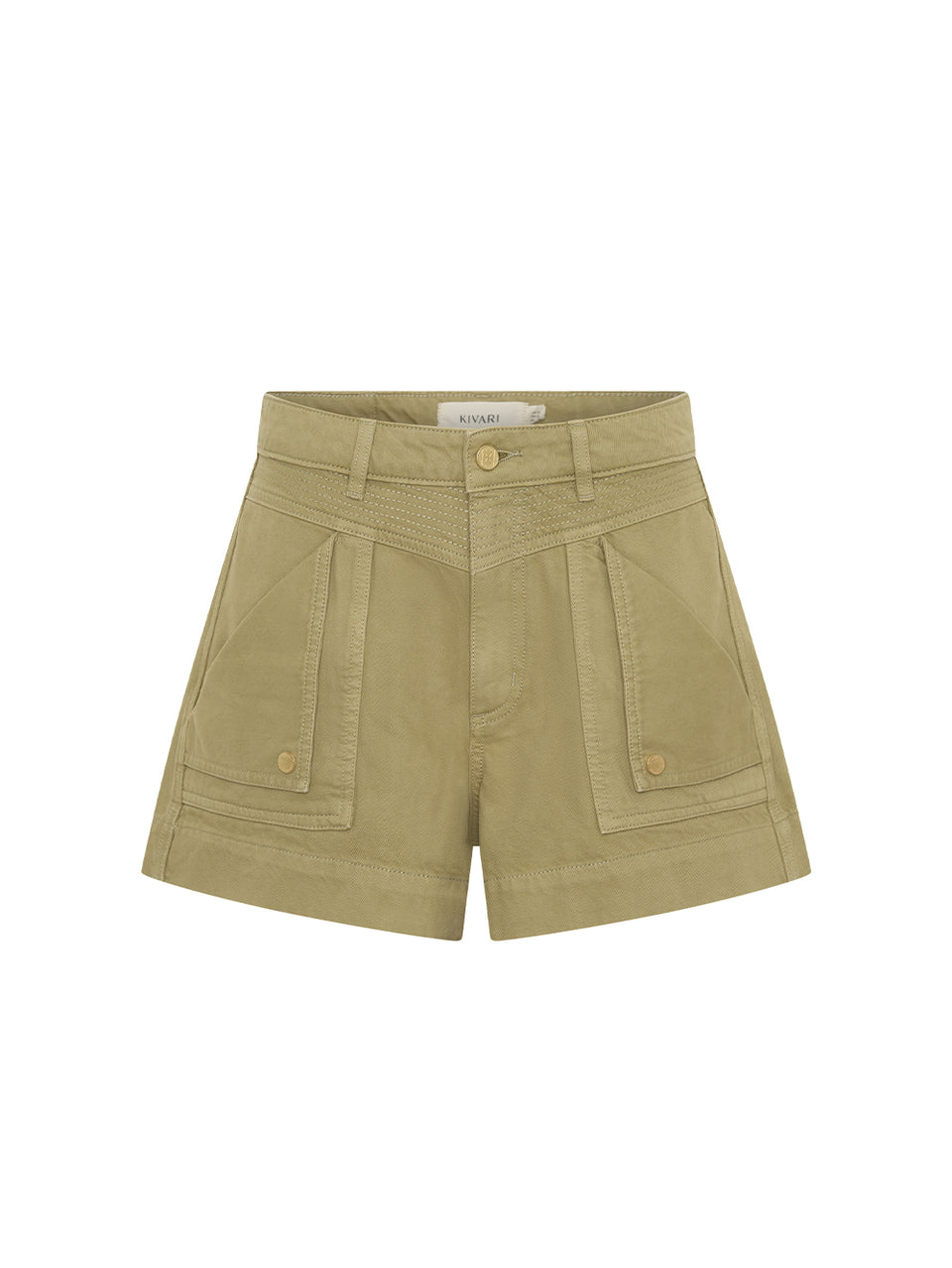 Celene Denim Short - Olive