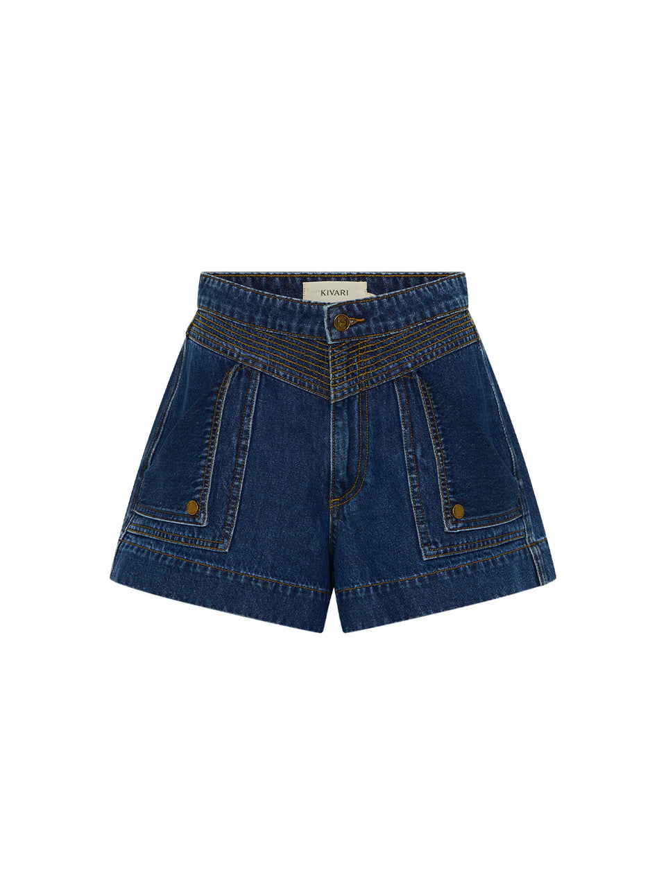 Celene Denim Short Indigo | Blue denim short