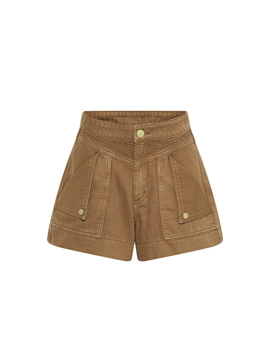 Celene Denim Short - Latte | KIVARI International