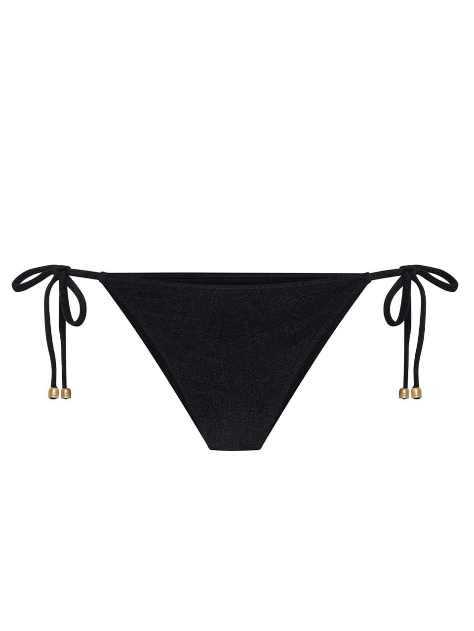 Charlotte Tie Side Bikini Bottom KIVARI | Black tie side bikini bottoms