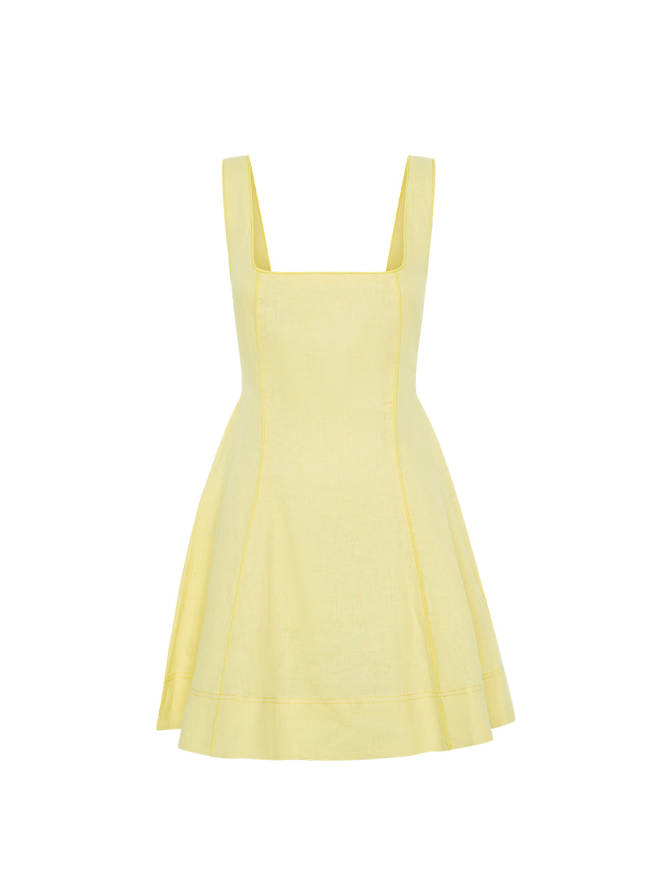 mini butter yellow dress Clarissa Mini Dress