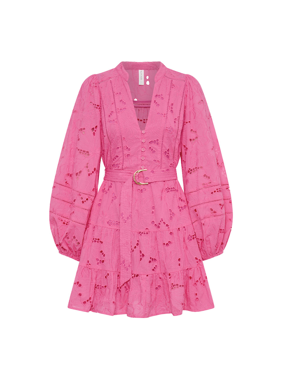 Corfu Mini Dress Pink KIVARI | Pink mini dress