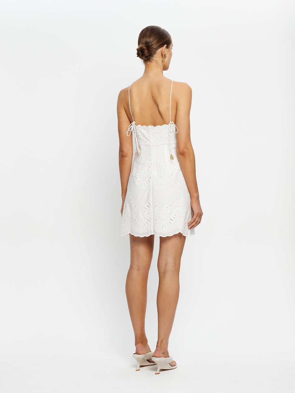 Danielle Mini Dress | Mini Dress With Embroidery Details | KIVARI