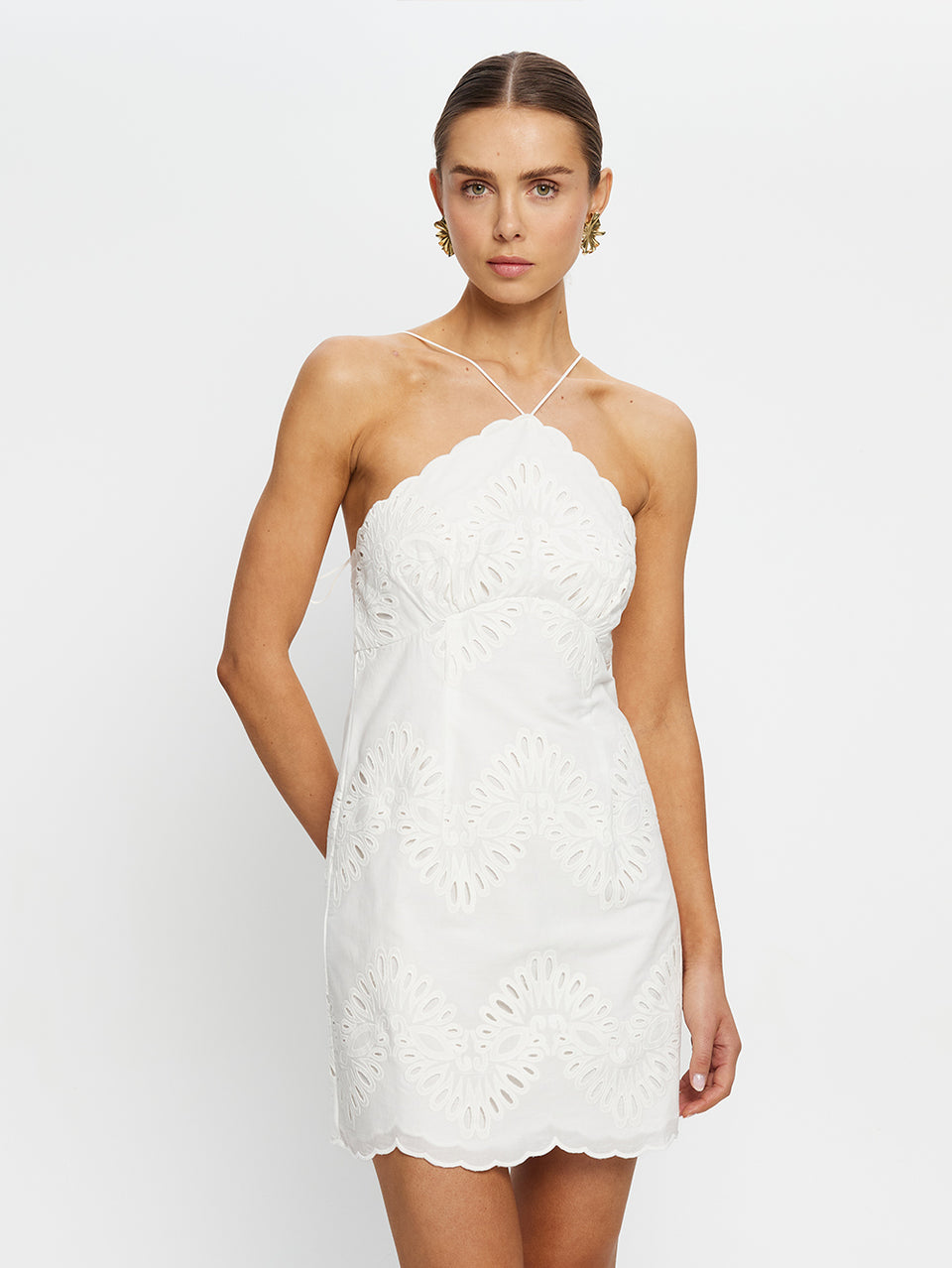 Danielle Mini Dress | Mini Dress With Embroidery Details