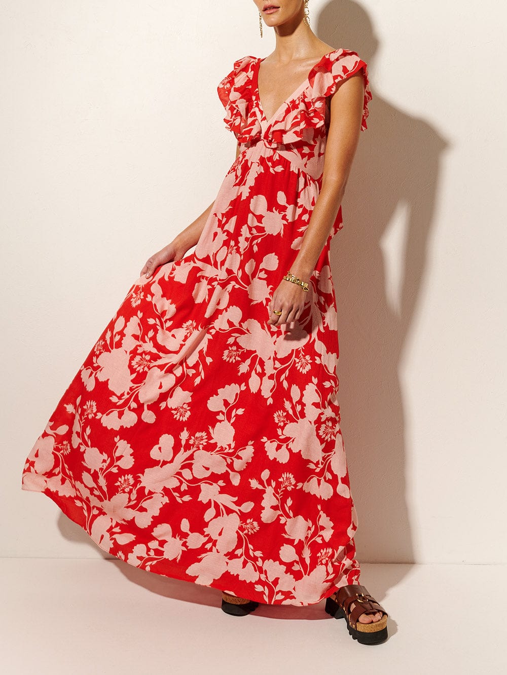 Delfina Ruffle Maxi Dress