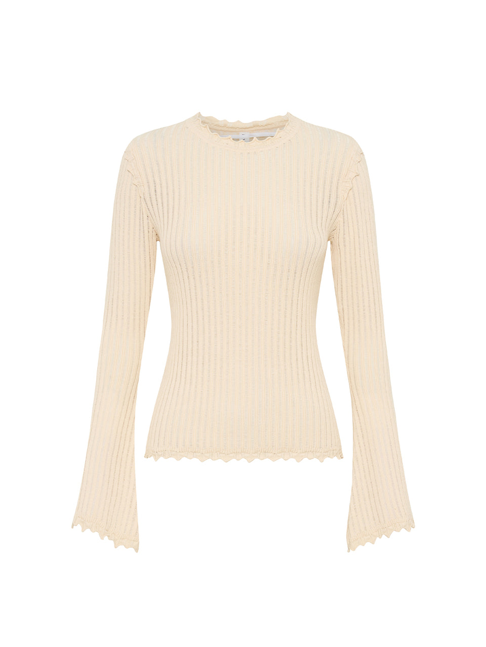 Diana Knit Top Cream KIVARI | Cream knit top