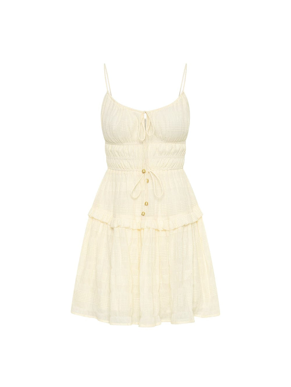 Dream Mini Dress KIVARI | Cream mini dress