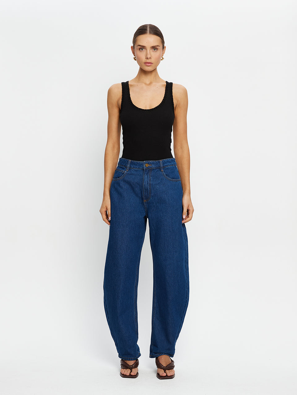 Tallulah Scoop Tank - Black